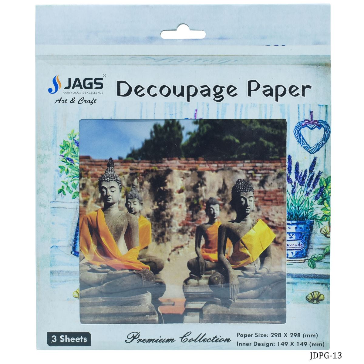 Gift To Love | Decoupage Paper 4 Pictures Buddha | Code : JDPG-13