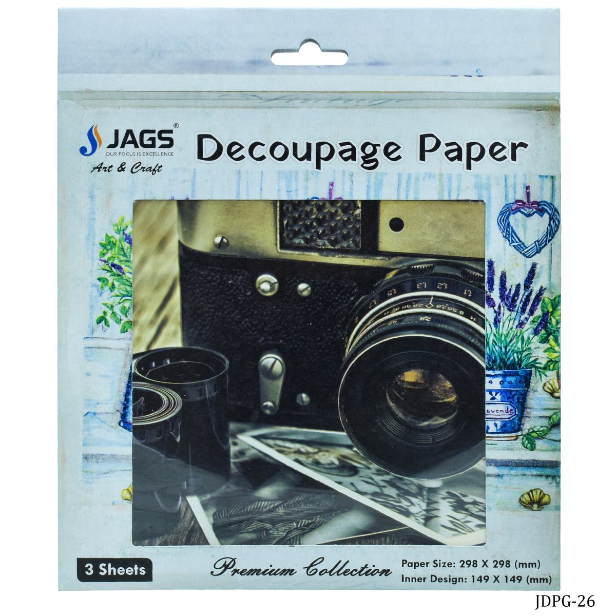 Gift To Love | Decoupage Paper Vintage Camera | Code : JDPG-26