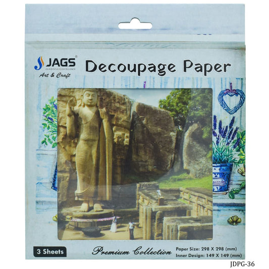 Gift To Love | Decoupage Paper Gautam Lord Buddha | Code : JDPG-36