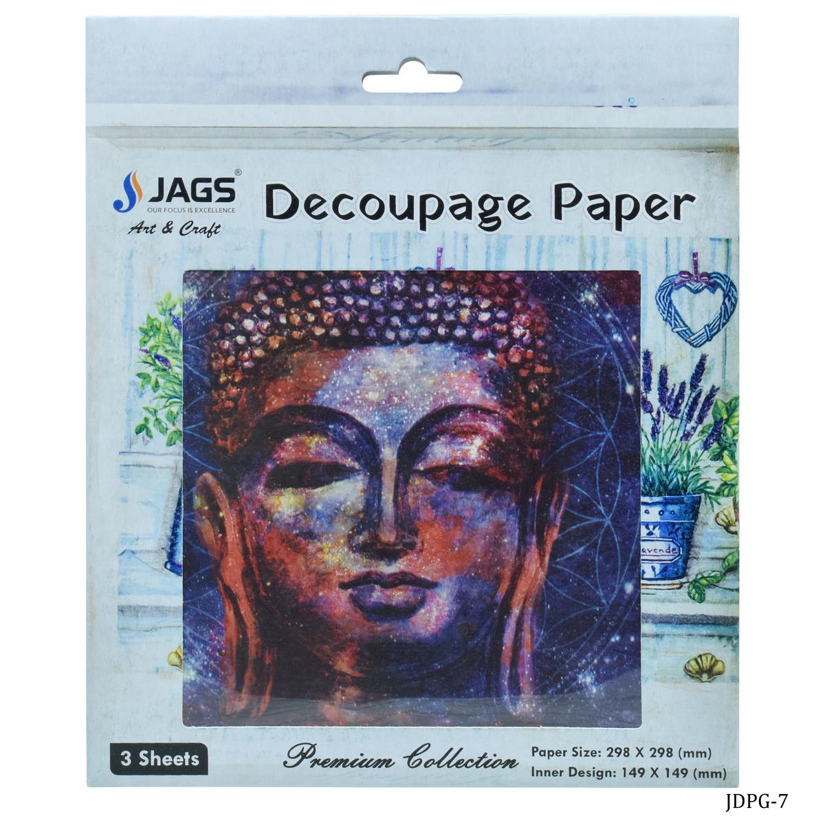 Gift To Love | Decoupage Paper Gautam Lord Buddha | Code : JDPG-7