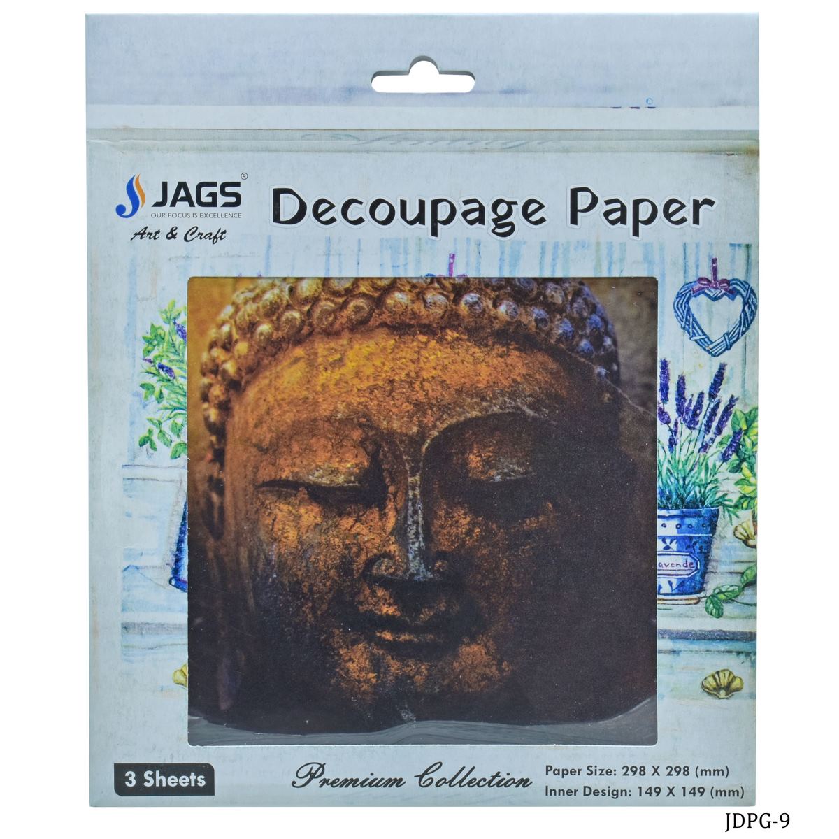 Gift To Love | Decoupage Paper Gautam Lord Buddha | Code : JDPG-9