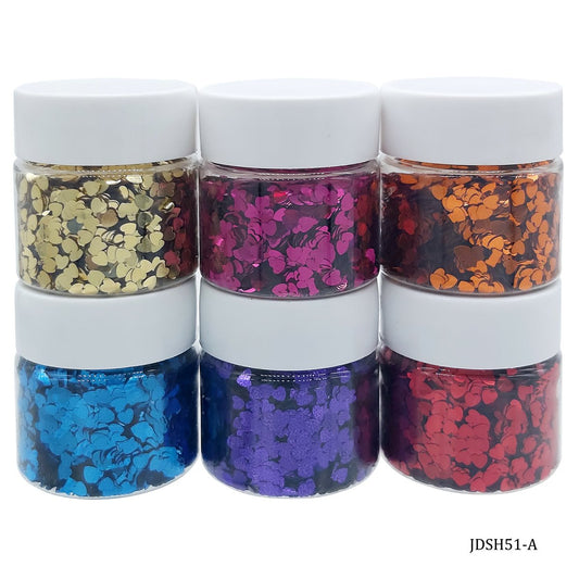 Gift To Love | Diy Sequins Heart | Color : 6 Colour Pack | Code : JDSH51-A