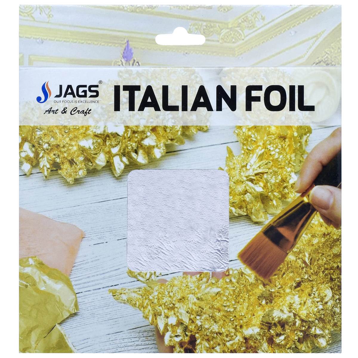 Gift To Love | Gilding Italian Foil | Color : Silver | Size : 5.5X5.5 Inch | Code : JGIF05