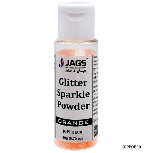 Gift To Love | Glitter Powder | Color : Fluorescent Orange | Size : 20 Gm | Code : JGPFOE00