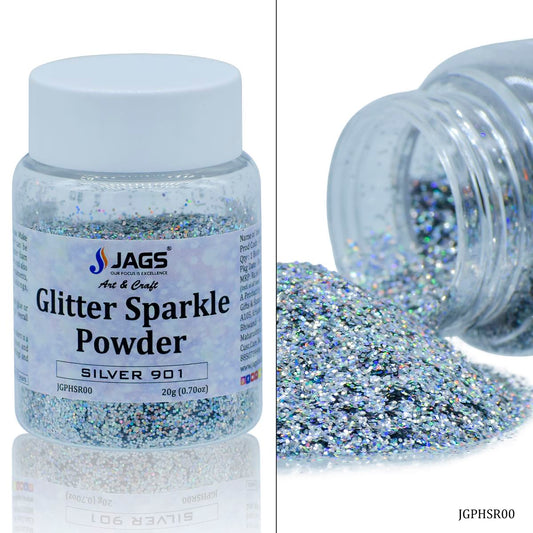 Gift To Love | Glitter Sparkle Powder | Color : Silver | Size : 20 Gm | Code : JGPHSR00