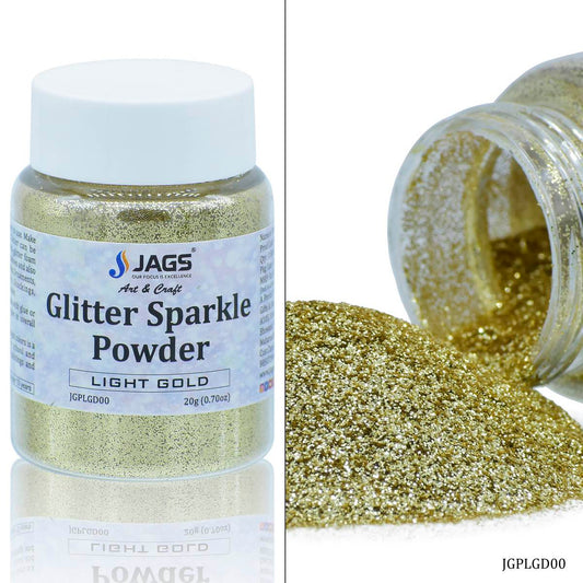 Gift To Love | Glitter Sparkle Powder | Color : Light Gold | Size : 20 Gm | Code : JGPLGD00
