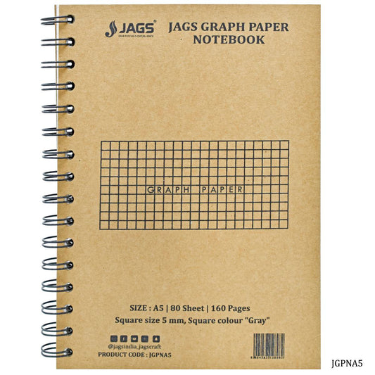 Gift To Love | Graph Paper Notebook | Size : A5 | Code : JGPNA5