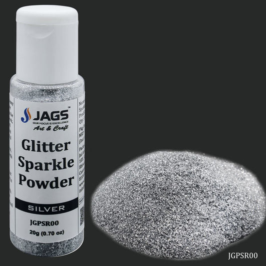 Gift To Love | Glitter Powder | Color : Silver | Size : 20 Gm | Code : JGPSR00