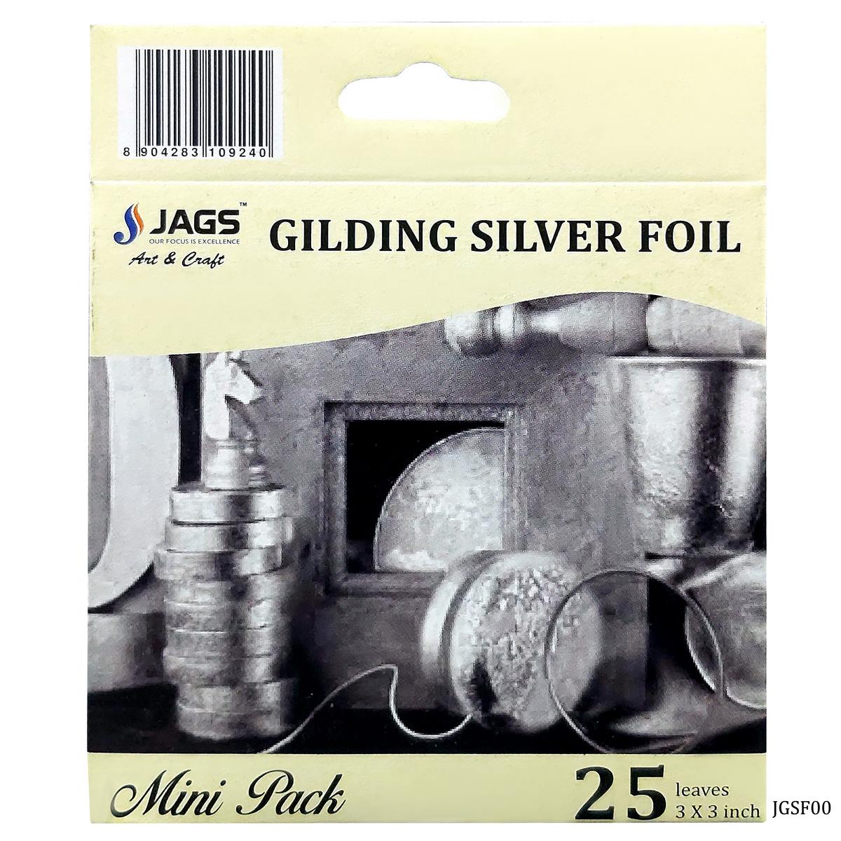 Gift To Love | Gilding Foil | Color : Silver | Size : 3X3 Inch | Code : JGSF00