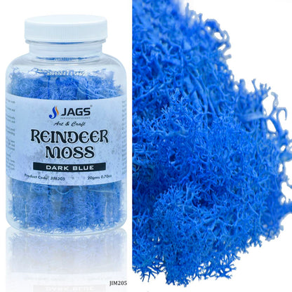 Gift To Love | Reindeer Moss | Color : Dark Blue | Pcs : 20 Grms | Code : JIM205