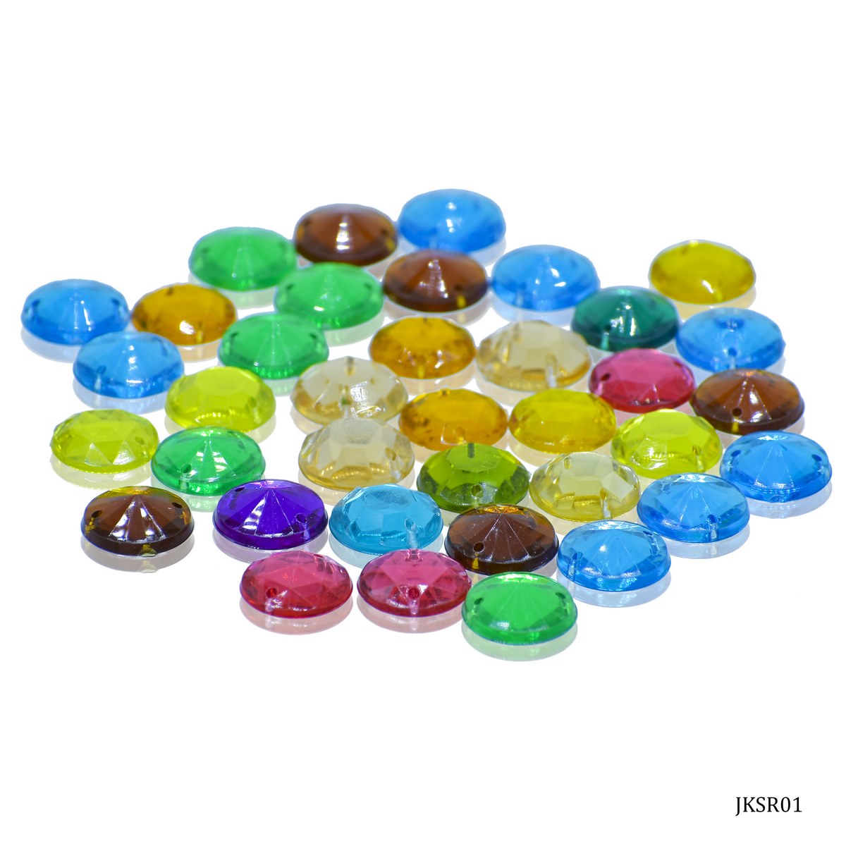 Gift To Love | Kundan Stone Round Diamond | Size : 12 Mm | Code : JKSR01