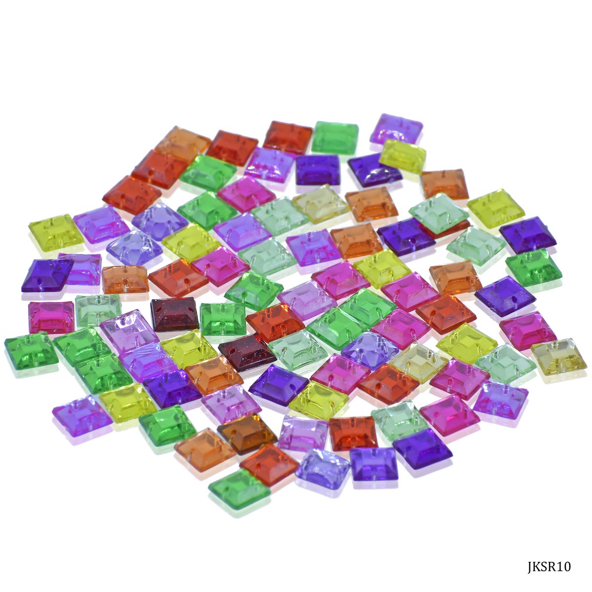 Gift To Love | Kundan Stone Square | Size : 8 X 8 Mm | Code : JKSR10