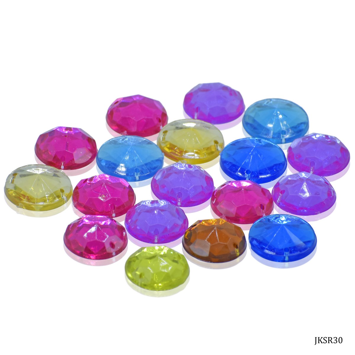 Gift To Love | Kundan Stone Round Diamond | Size : 16 Mm | Code : JKSR30