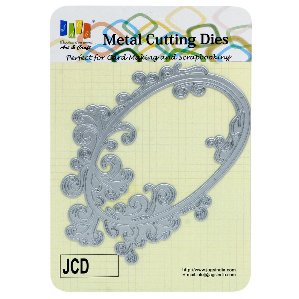 Gift To Love | Cutting Dies Metal Oval Mirror Design | Code : JMD036
