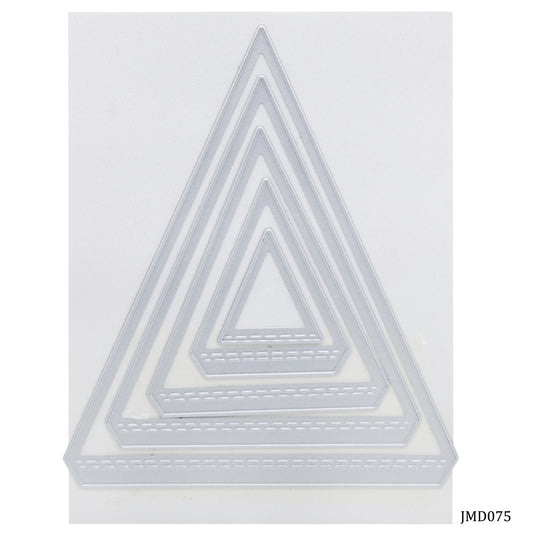 Gift To Love | Cutting Dies Metal Triangle Design | Pcs : 5 In 1 | Code : JMD075