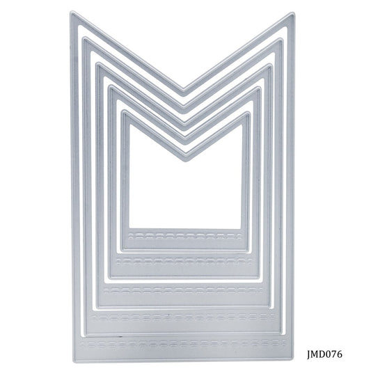 Gift To Love | Cutting Dies Metal Square Design | Pcs : 5 In 1 | Code : JMD076