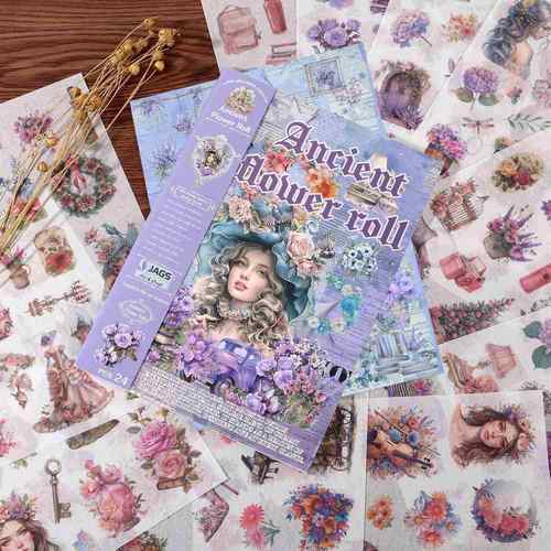Gift To Love | Sticker Exquisite Die-Cut Note Book In 24Pcs In Side | Code : JMHH