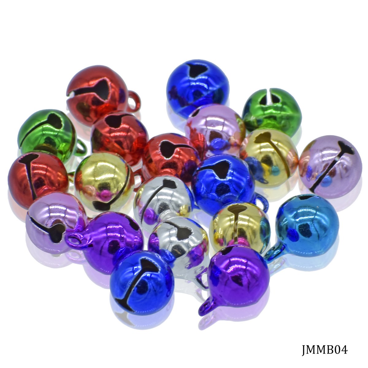Gift To Love | Mini Metal Bells | Color : Mixed Colors | Size : 10 Mm | Pcs : 10 Pcs | Code : JMMB04