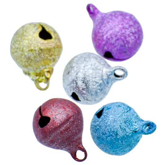 Gift To Love | Mini Metal Bells | Color : Dark Polish | Size : 12 Mm | Pcs : 5 Pcs | Code : JMMB19