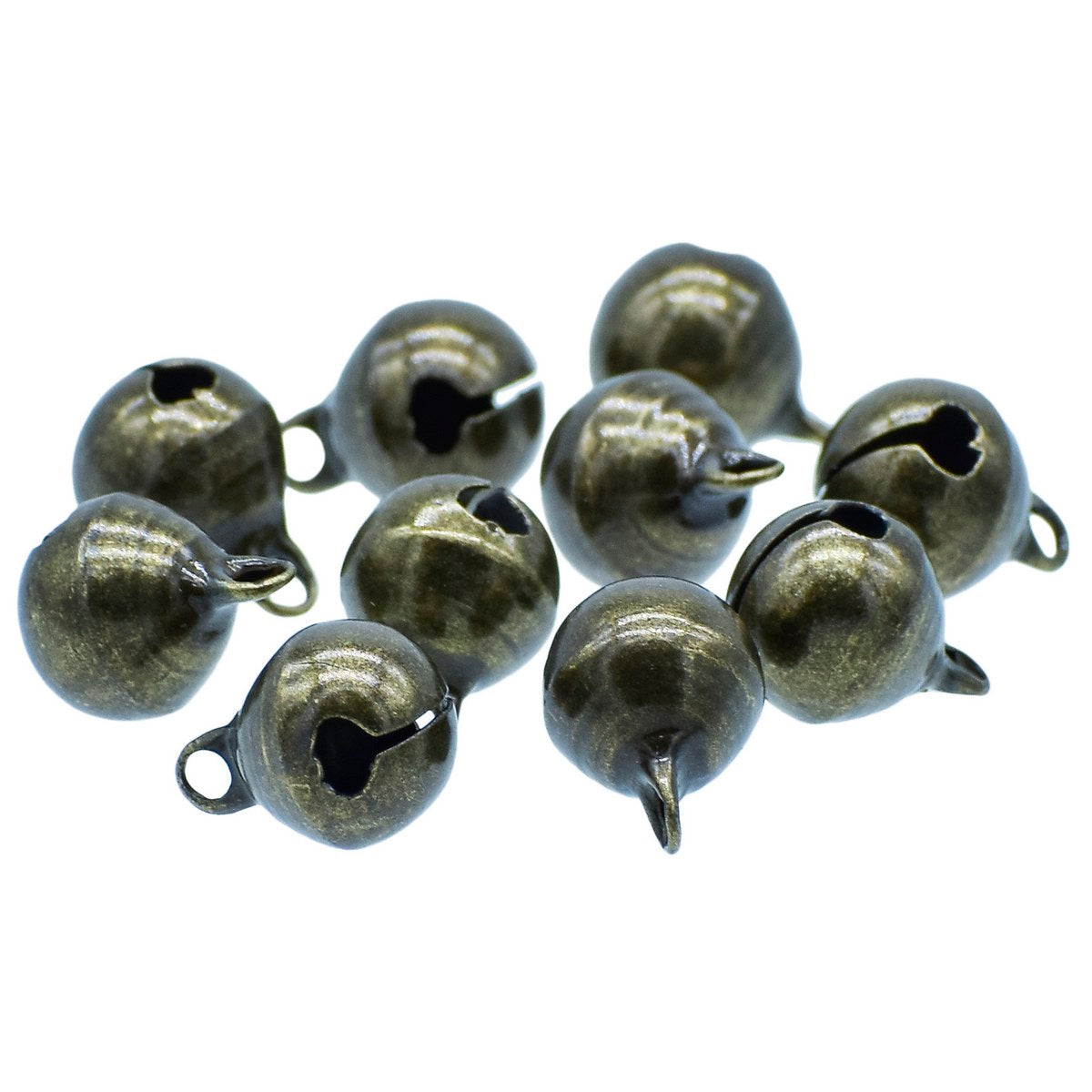 Gift To Love | Mini Metal Bells | Color : Bronze | Size : 10 Mm | Pcs : 10 Pcs | Code : JMMB36