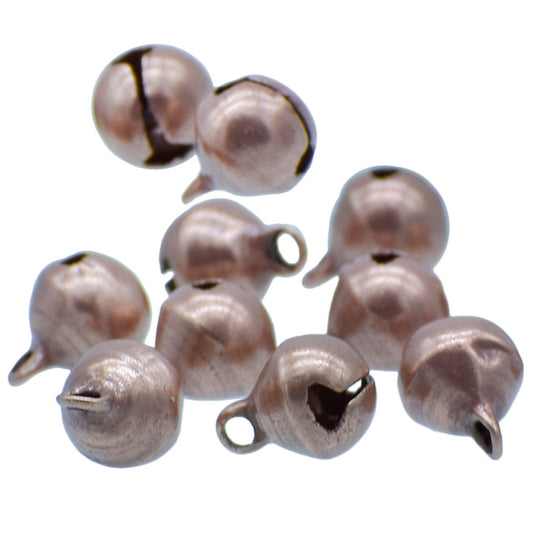 Gift To Love | Mini Metal Bells | Color : Copper | Size : 8 Mm | Pcs : 10 Pcs | Code : JMMB41
