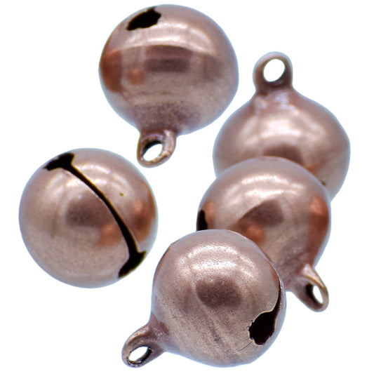 Gift To Love | Mini Metal Bells | Color : Copper | Size : 16 Mm | Pcs : 5 Pcs | Code : JMMB45