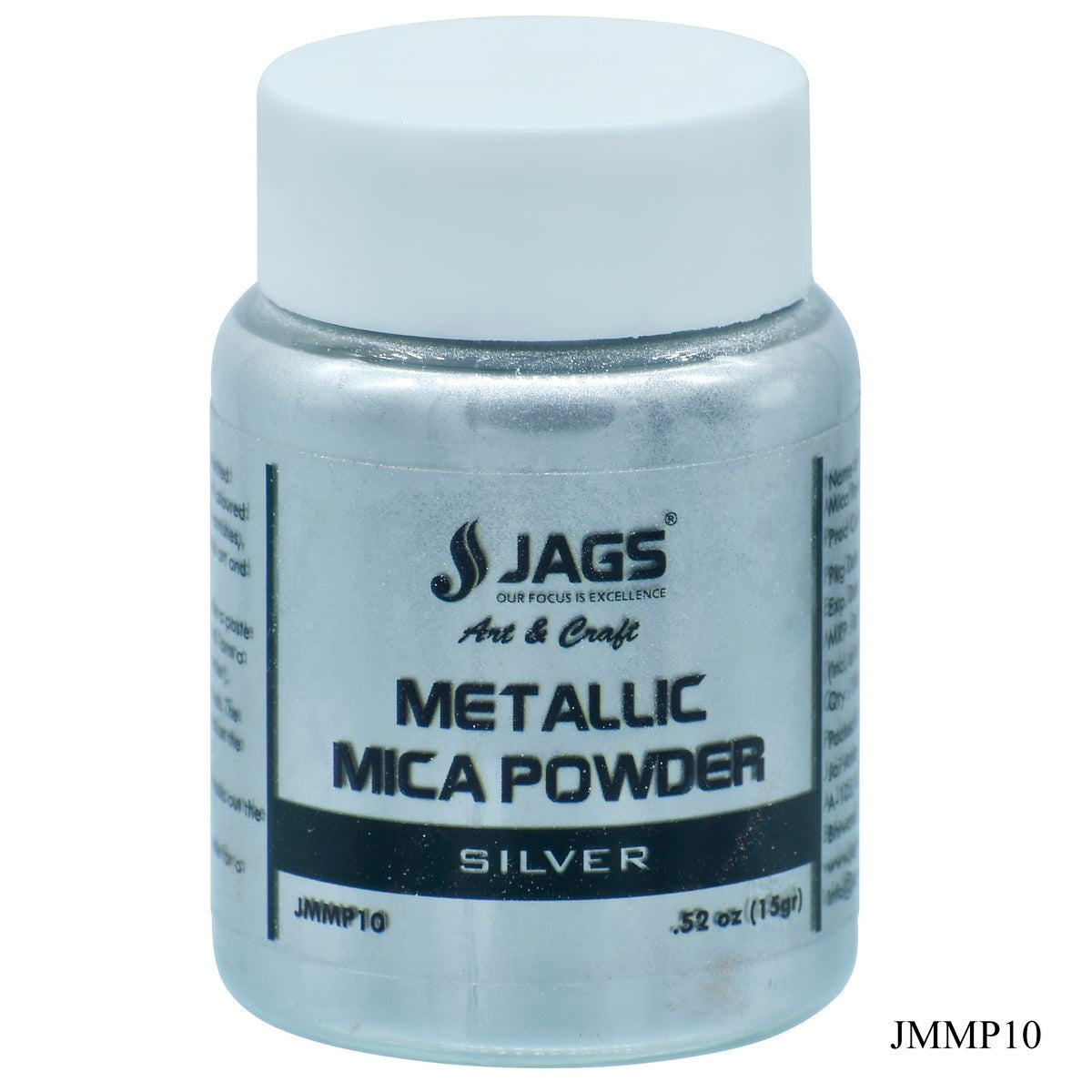 Gift To Love | Metallic Mica Powder Silver | Size : 15 Gms | Code : JMMP10