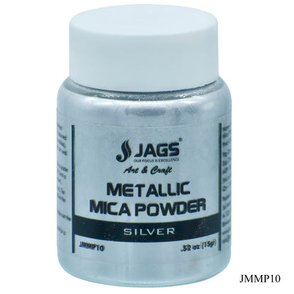 Gift To Love | Metallic Mica Powder Silver | Size : 15 Gms | Code : JMMP10