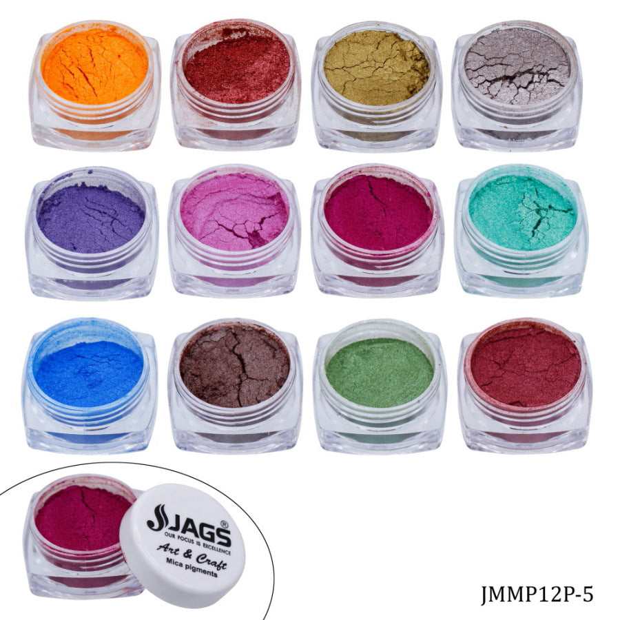 Gift To Love | Mica Powder Set | Pcs : 12 Colour | Code : JMMP12P-5