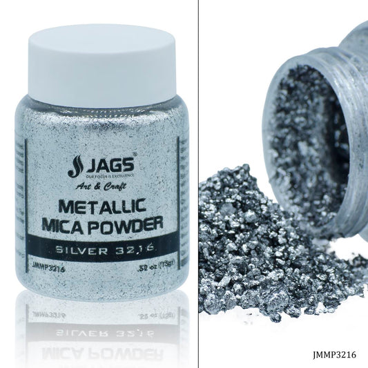 Gift To Love | Metallic Mica Powder Silver Paste Shine | Size : 15 Gms | Code : JMMP3216