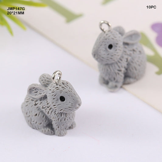Gift To Love | Rabbit Pendants | Size : 20 Mm X 21 Mm | Pcs : 10 Pcs | Code : JMP147G