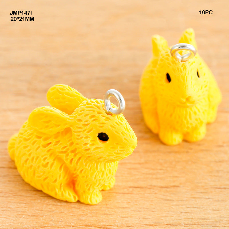 Gift To Love | Rabbit Pendants | Size : 20 Mm X 21 Mm | Pcs : 10 Pcs | Code : JMP147I