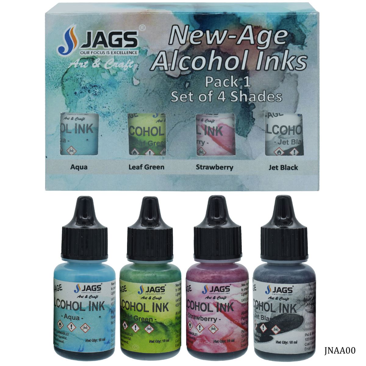 Gift To Love | New Age Alcohol Ink Mini Pack | Pcs : Set Of 4 | Code : JNAA00