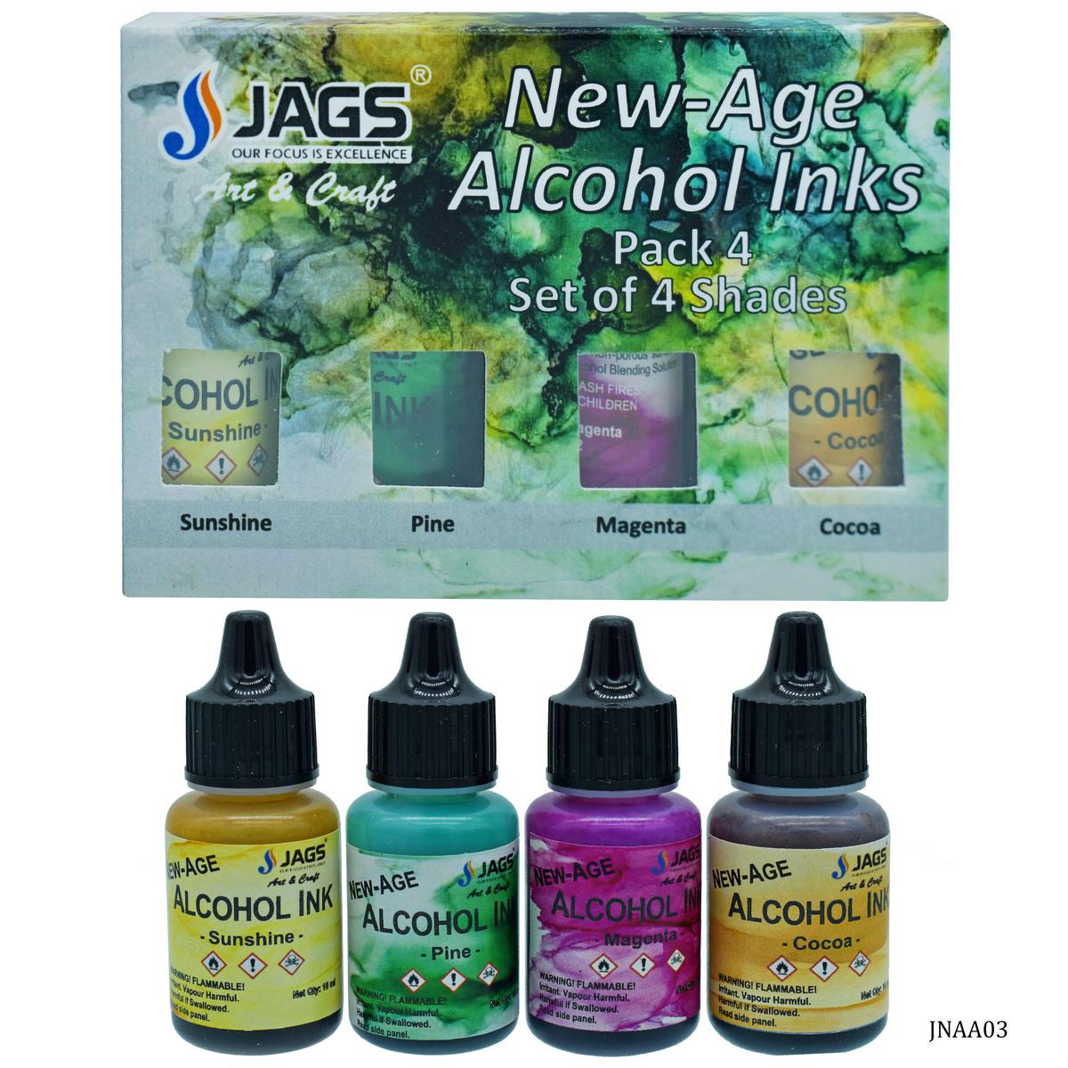 Gift To Love | New Age Alcohol Ink Mini Pack | Pcs : Set Of 4 | Code : JNAA03