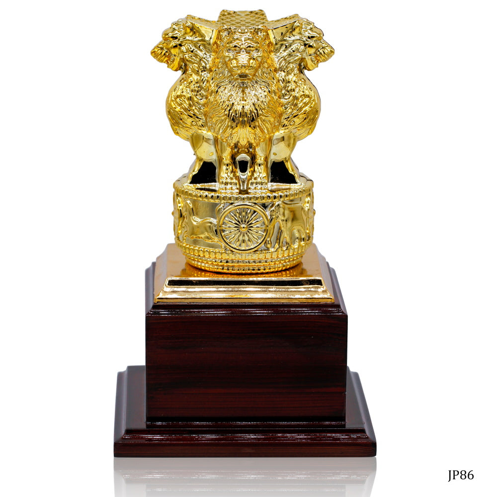 Gift To Love | Wooden Table  Ashok Chakra Pen Stand | Code : JP86