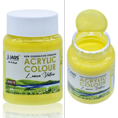 Gift To Love | Jags Premium Acrylic Colour 40ML Lemon Yellow | Code : JPAC10