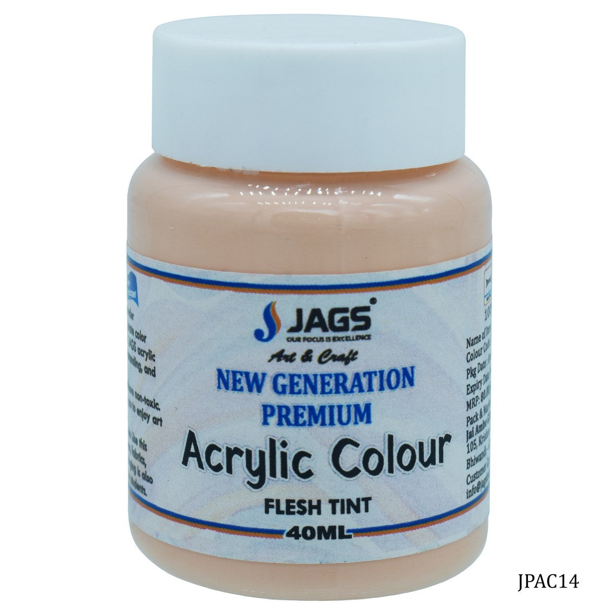 Gift To Love | Premium Acrylic Colour | Color : Flesh Tint | Size : 40 Ml | Code : JPAC14