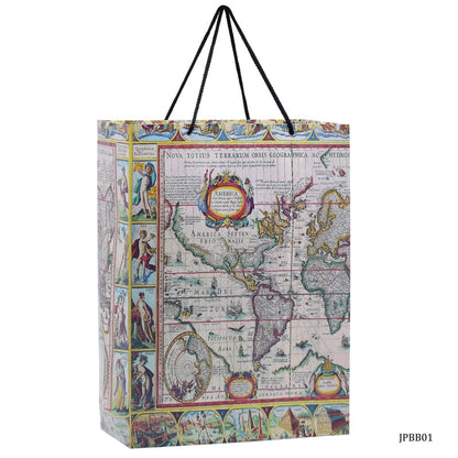 Gift To Love | Paper Bag Antique World Old Map | Size : B4 | Code : JPBB01