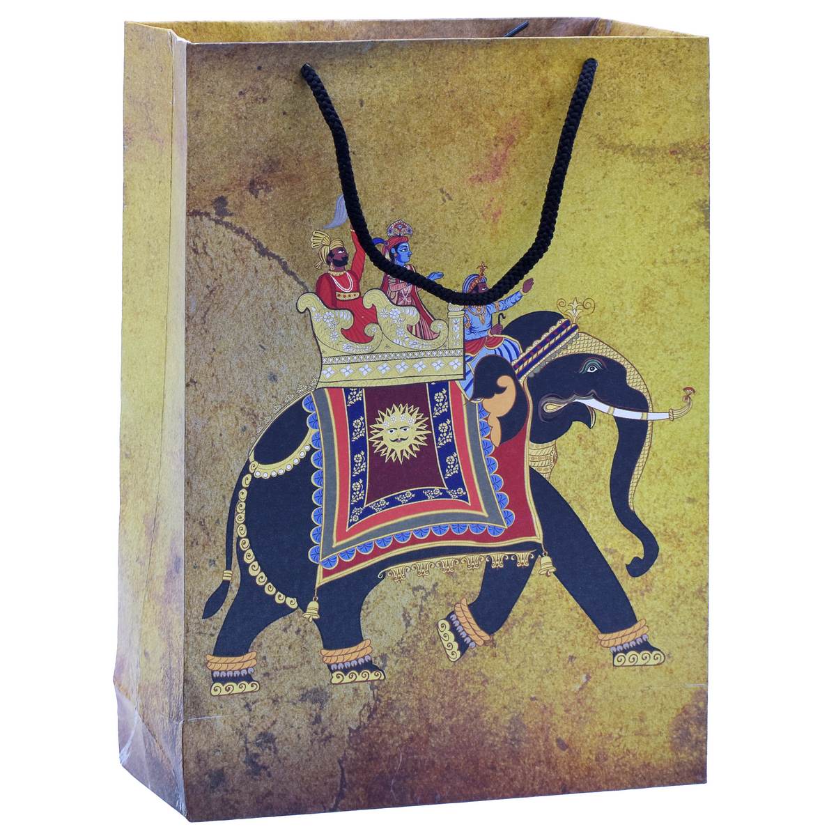 गिफ्ट टू लव | पेपर बैग से सजा हुआ हाथी | साइज़ : ए4 | कोड : जेपीबीएम00
