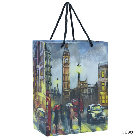 Gift To Love | Paper Bag Artwork Of Street View | Size : A5 | Code : JPBS03