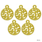 Gift To Love | Metal Craft Fitting | Color : Gold | Pcs : 5 Pcs | Code : JPG-64