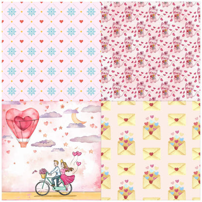 Gift To Love | Paper Love Forever | Size : 12X12 | Pcs : 36 Sheets | Code : JPLF12X36