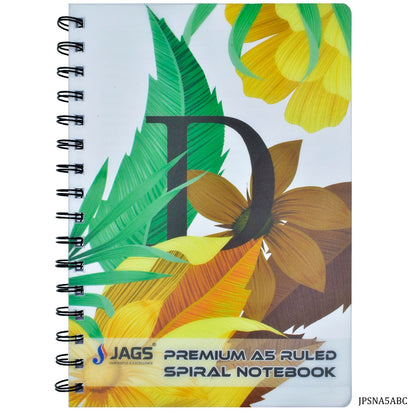 Gift To Love | Spiral Notebook Flower Abcd | Pcs : 160 Pages | Code : JPSNA5ABC