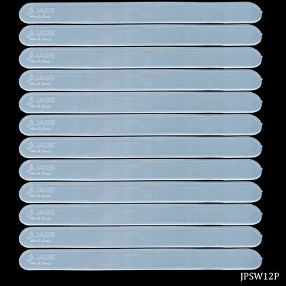Gift To Love | Plastic Stick | Color : White | Pcs : 12 Pc Set | Code : JPSW12P