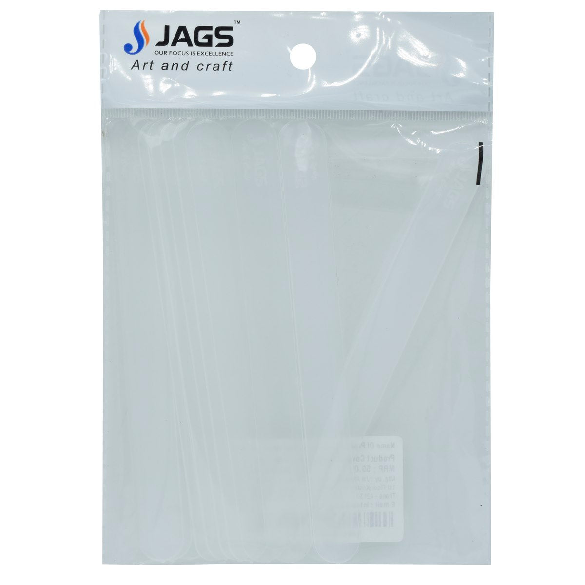 Gift To Love | Plastic Stick | Color : White | Pcs : 12 Pc Set | Code : JPSW12P