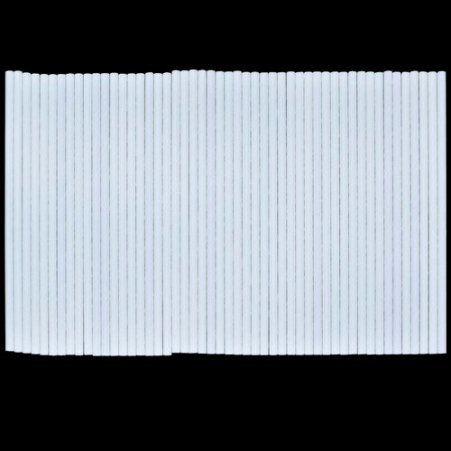 Gift To Love | Jags Paper Straw White Plain 50Pcs 6MM | Code : JPSW6MM