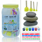Gift To Love | Rock Art Kit Painting Ideas Flat Shape Stone | Code : JRAP01