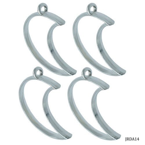 Gift To Love | Diy Metal Imitation 4Pcs Silver Moon | Code : JRDA14