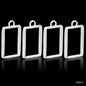 Gift To Love | Diy Metal Imitation 4Pcs Silver Rectangle S | Code : JRDA22
