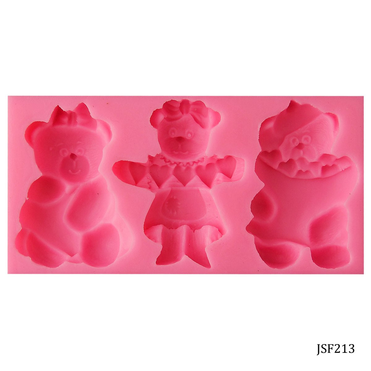 Gift To Love | Silicone Mould Birthday Teddy | Code : JSF213